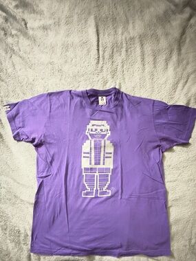 Rare Rich Weirdo Purple Pixel Character Graphic Tee